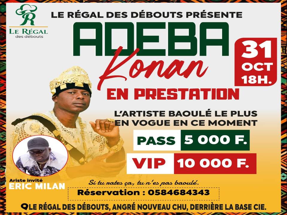 Adeba Konan en Prestation Live