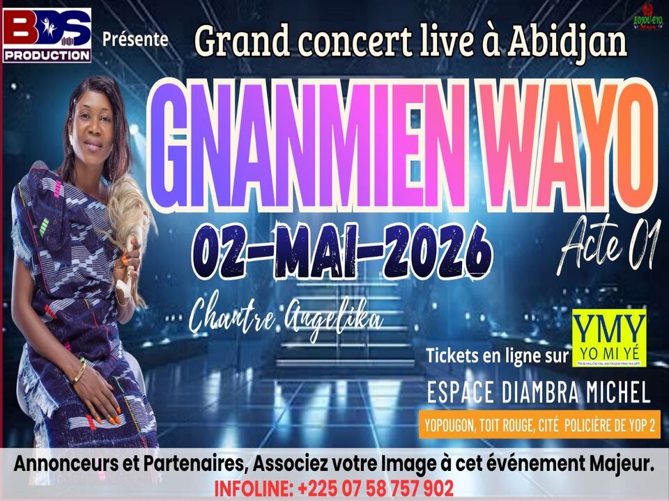 Grand Concert Live : GNANMIEN WAYO (Acte 01) avec la Chantre Angelika